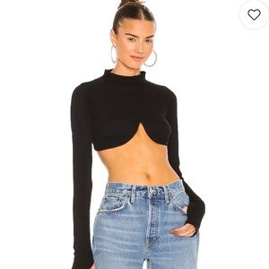 BLACK UNDERWIRE TOP SIZE XS